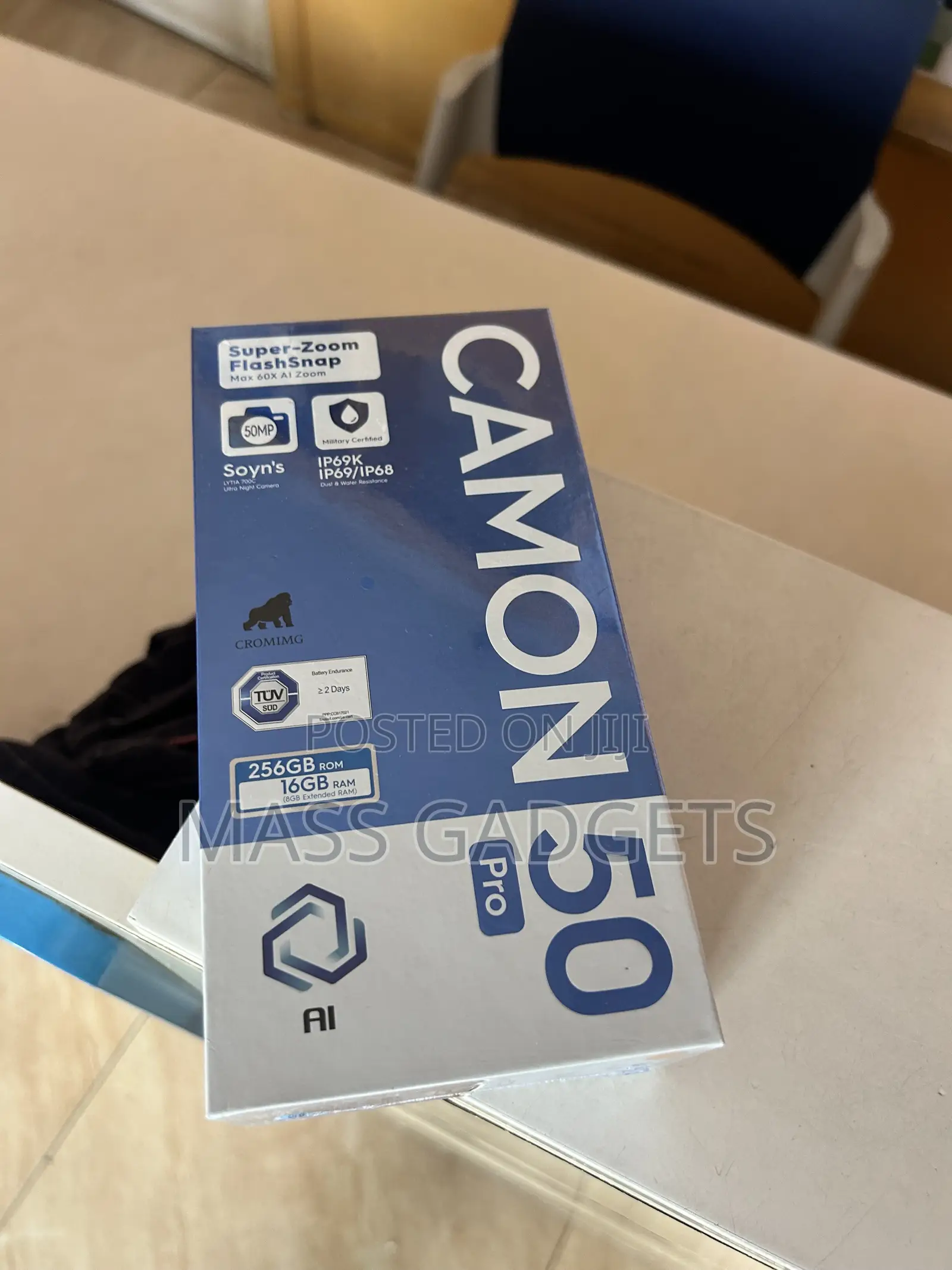 New Tecno Camon 50 Pro 256 GB Black