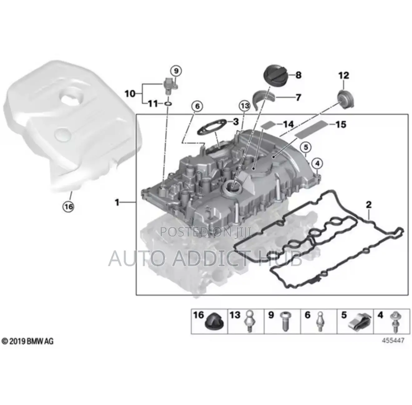 Valve Cover Seal for BMW B48 Engine