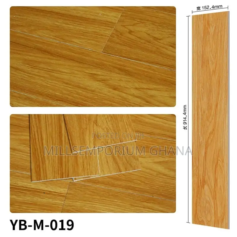 Rectangular LVT Vinyl Tiles - 6 Inches X 3 Feet 36pcs - 2mm Original