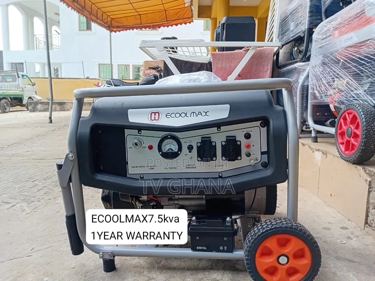 ECOOLMAX 7.5KVA Generator – Premium Quality, Unbeatable Value7.5kva