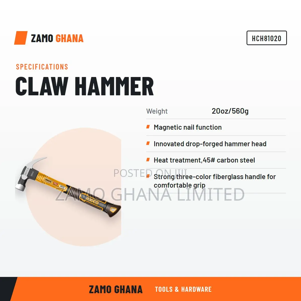 Claw Hammer # Hch81020