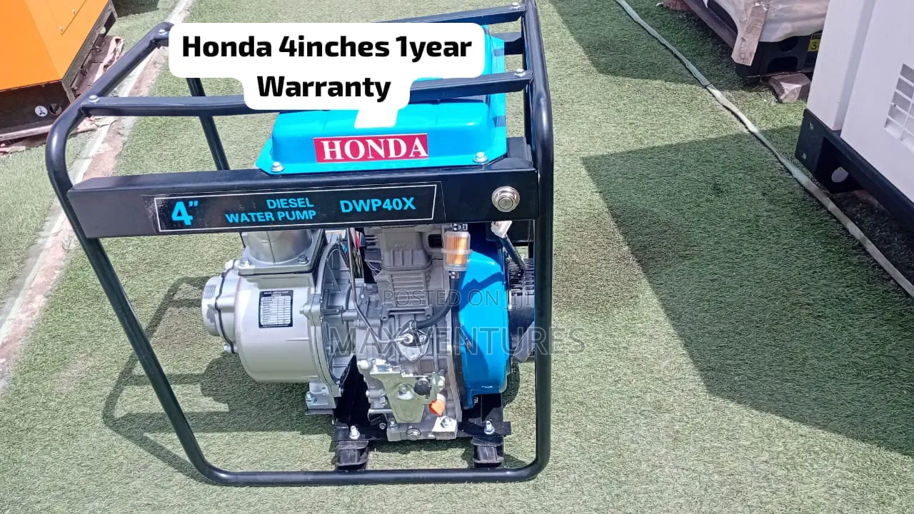 Honda 4" Water Pump for Heavy-Duty Water Supply