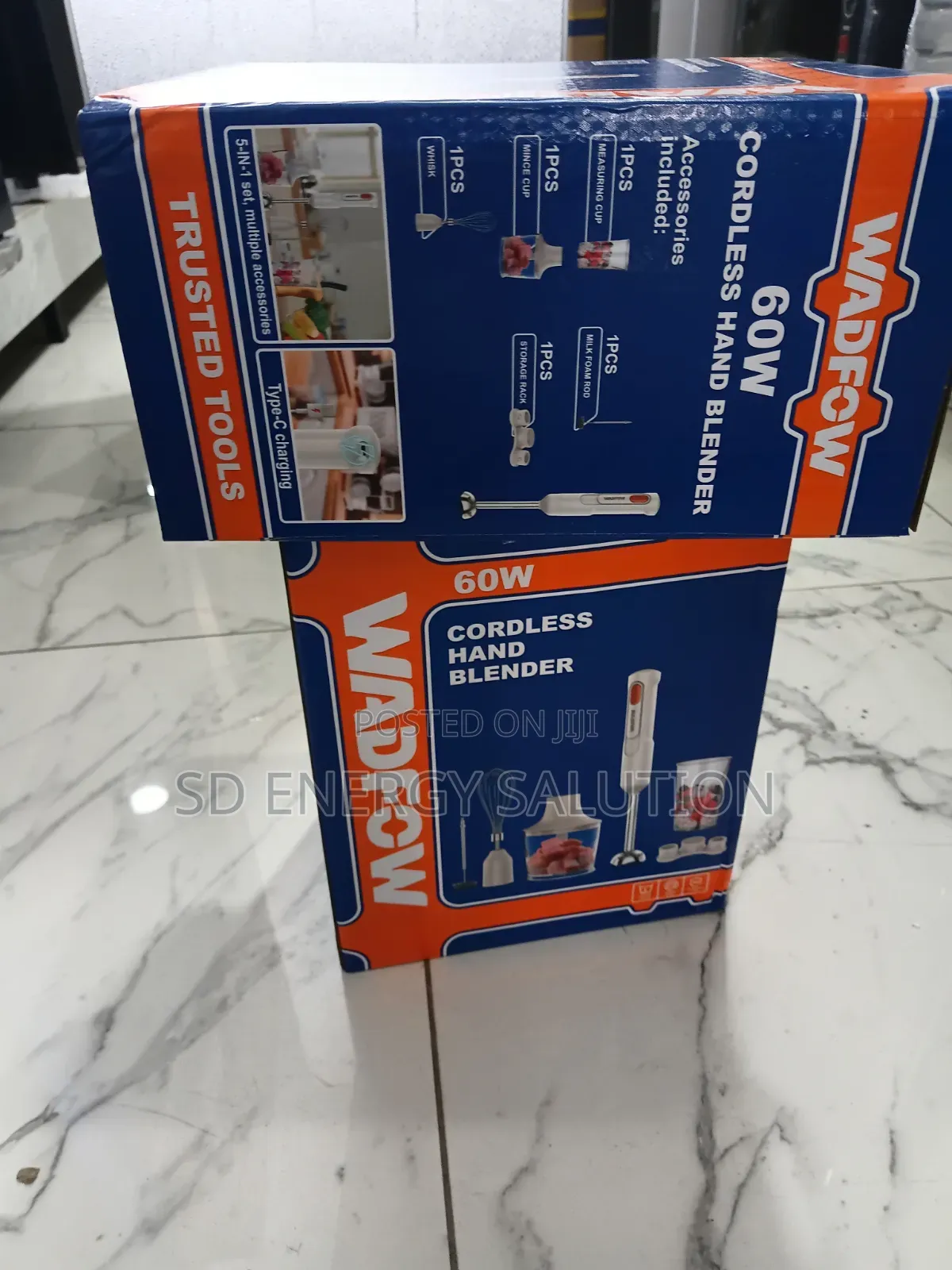 Easy to Clean - Wadfow Cordless Hand Blender