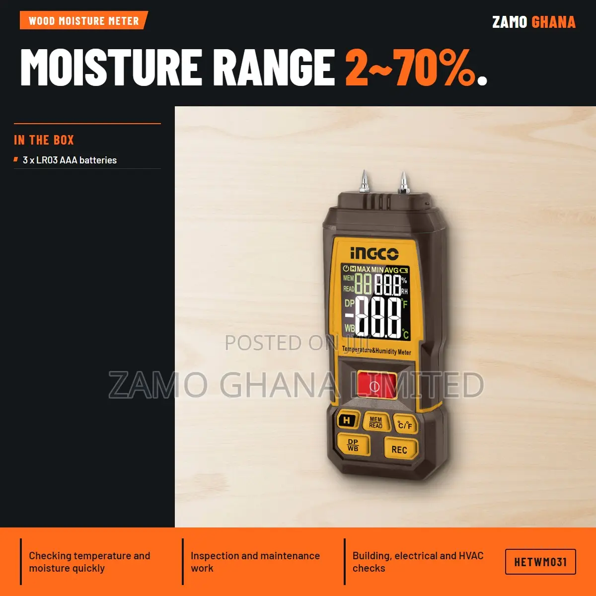 Wood Moisture - Hetwm031