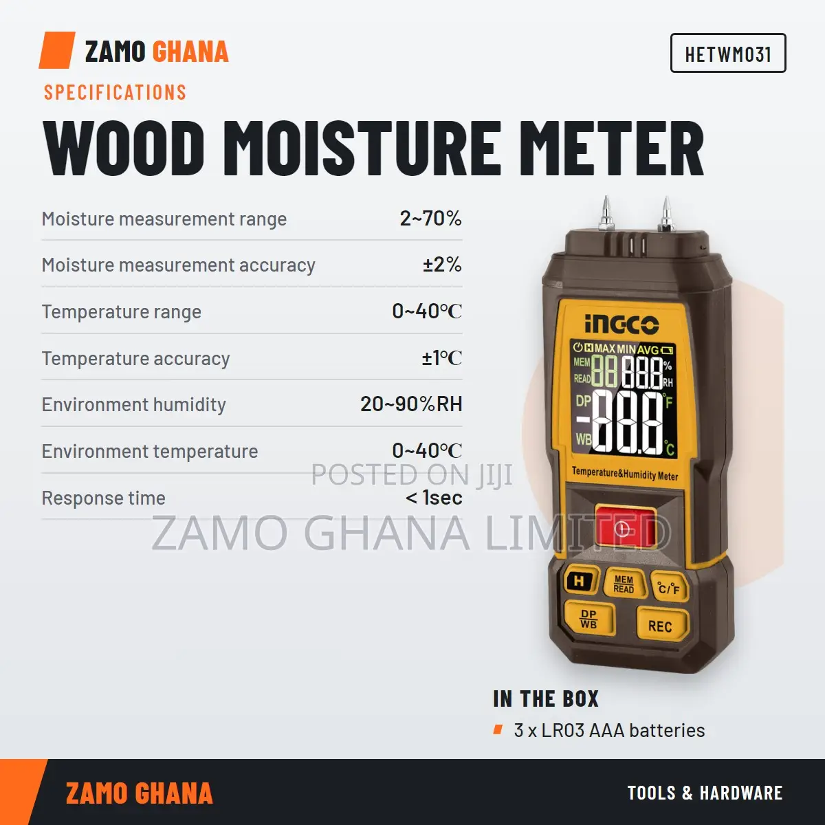 Wood Moisture - Hetwm031
