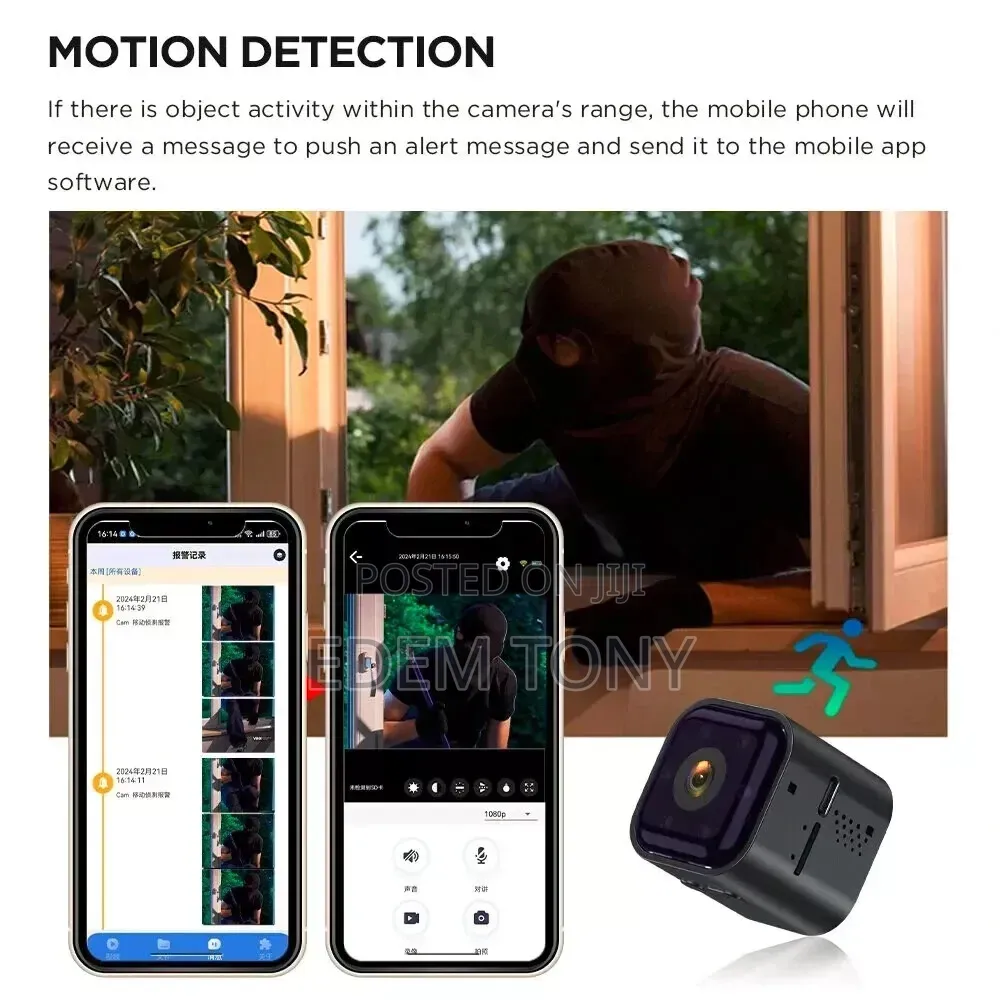 AS03 Mini Action Smart HD Camera Wifi Spy Camera Night Vision
