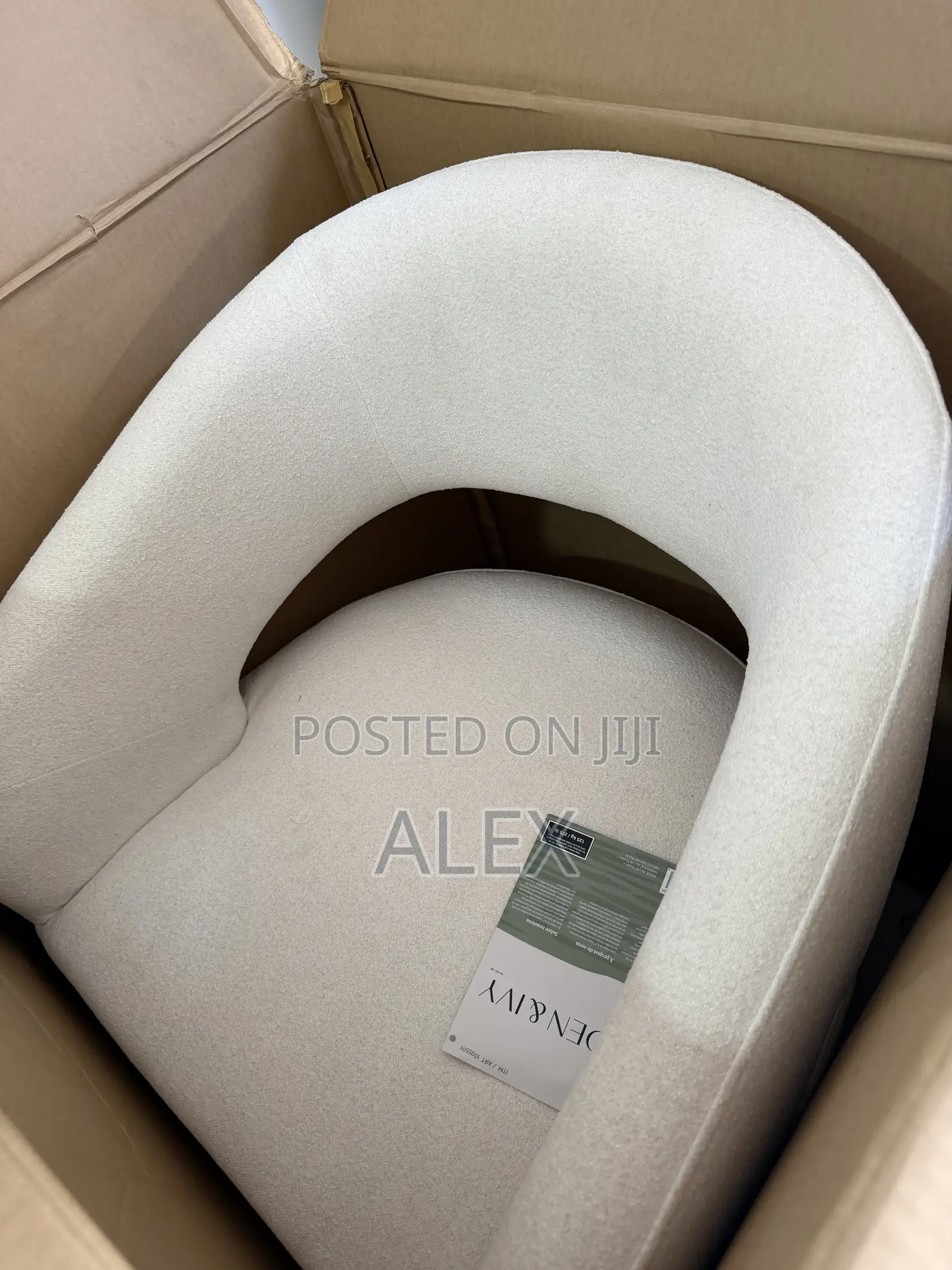 Aiden & Ivy Alivia Fabric Dining Chair With Casters