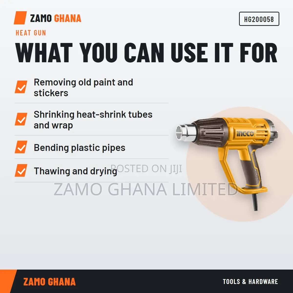 LCD Heat Gun / 2000w - Hg200058