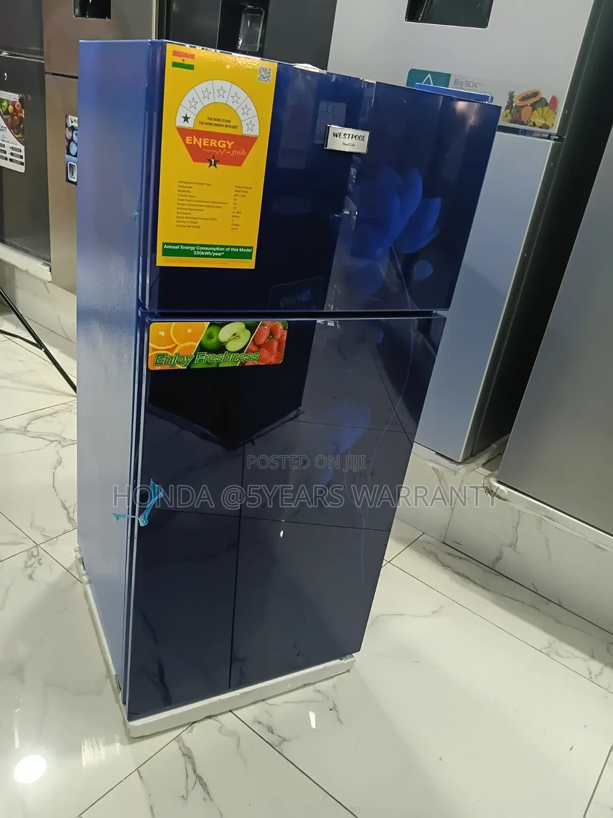 Westpool Refrigerator - Top Freezer, Enjoy Freshness Now!