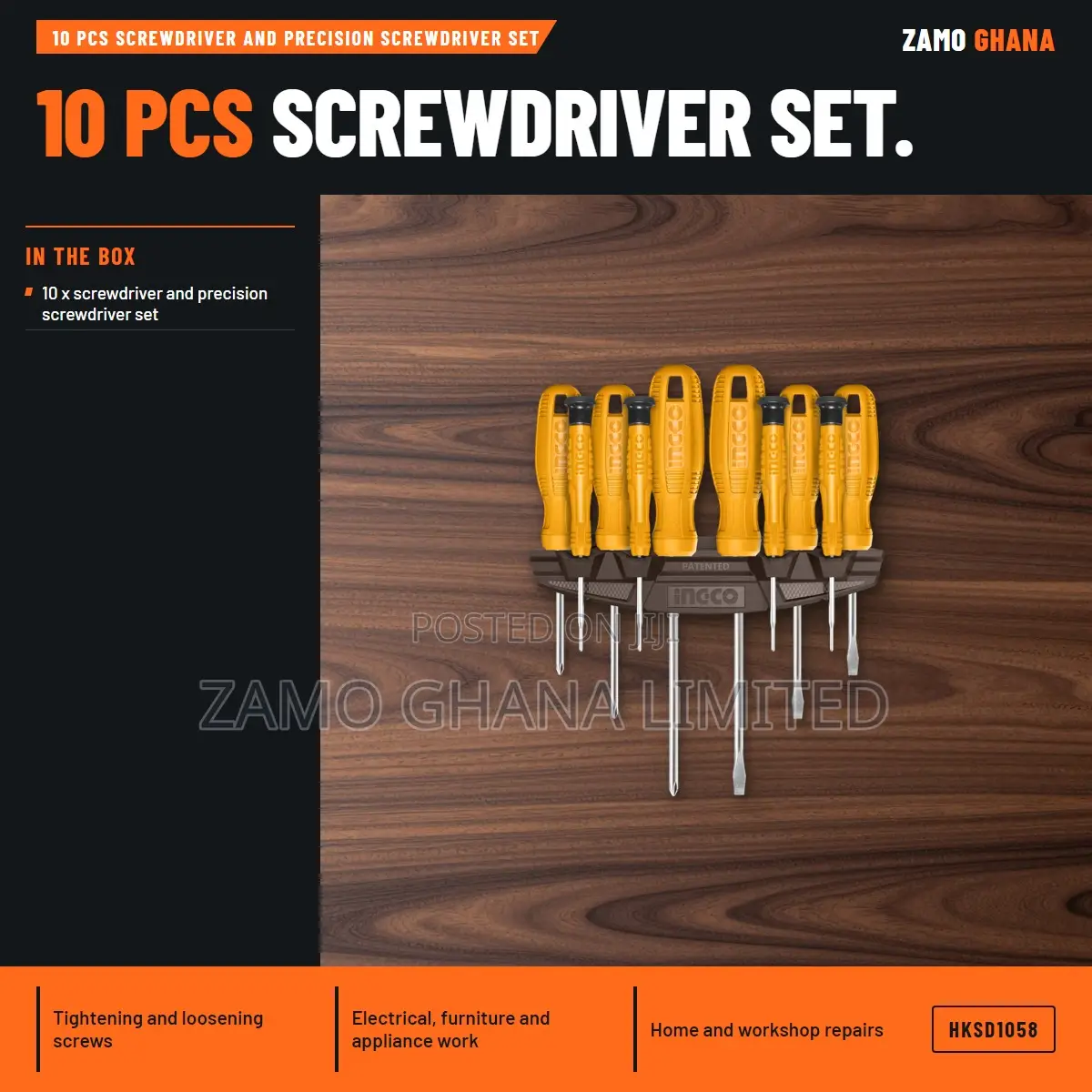 10 PCS Screwdriver and Precision Screwdriver - Hksd1058