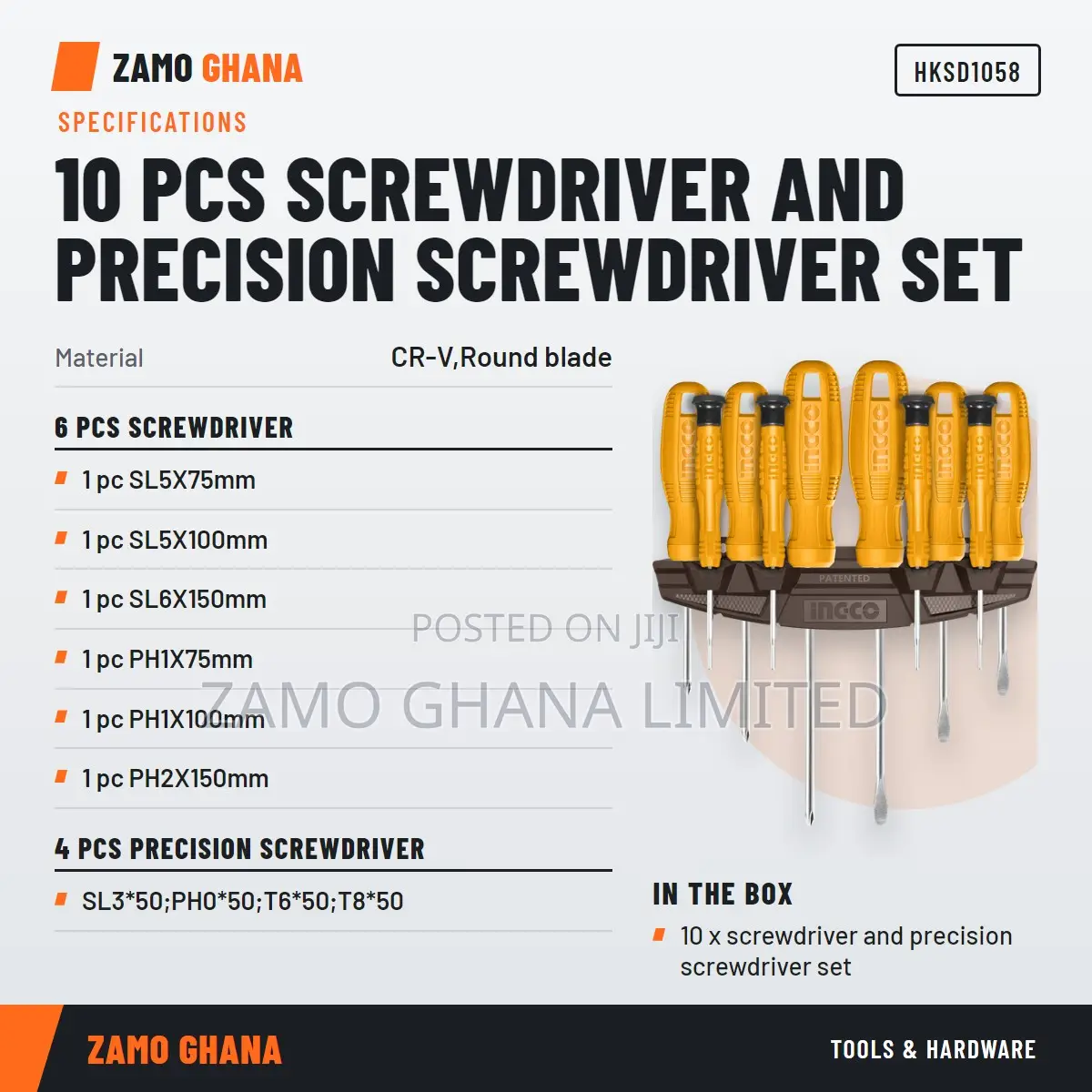 10 PCS Screwdriver and Precision Screwdriver - Hksd1058