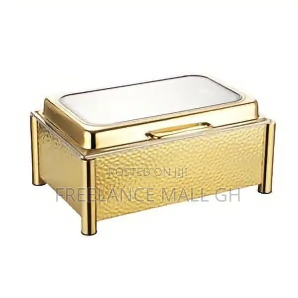 Rectangular Gold Chafing Dish