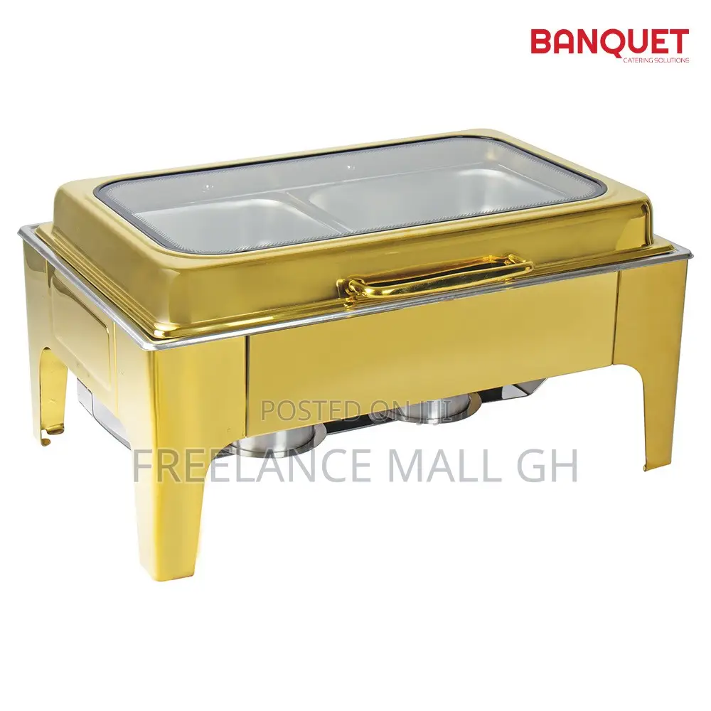 Rectangular Gold Chafing Dish
