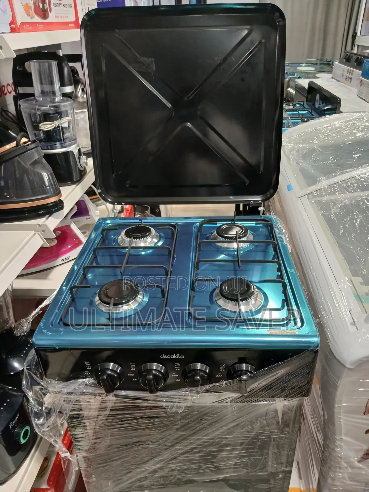 Gas Cooker With Shelves