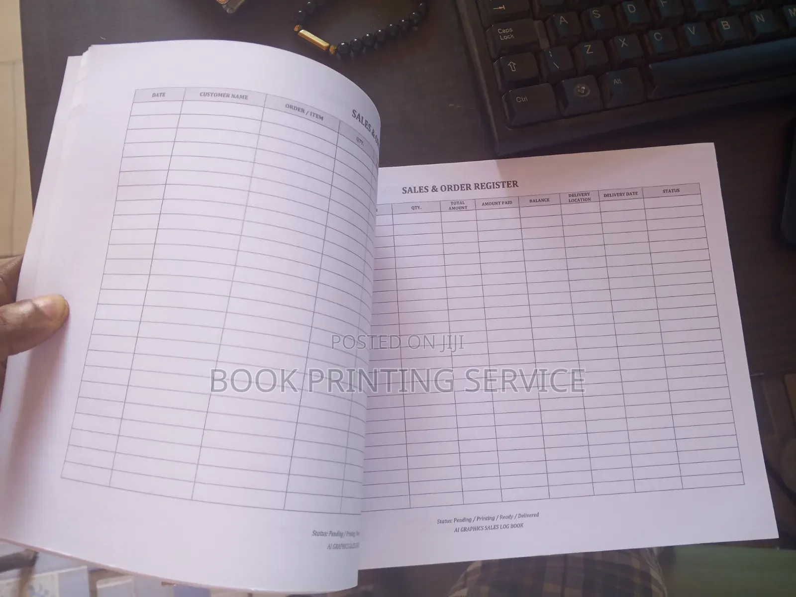 Sales Log Book at Adenta