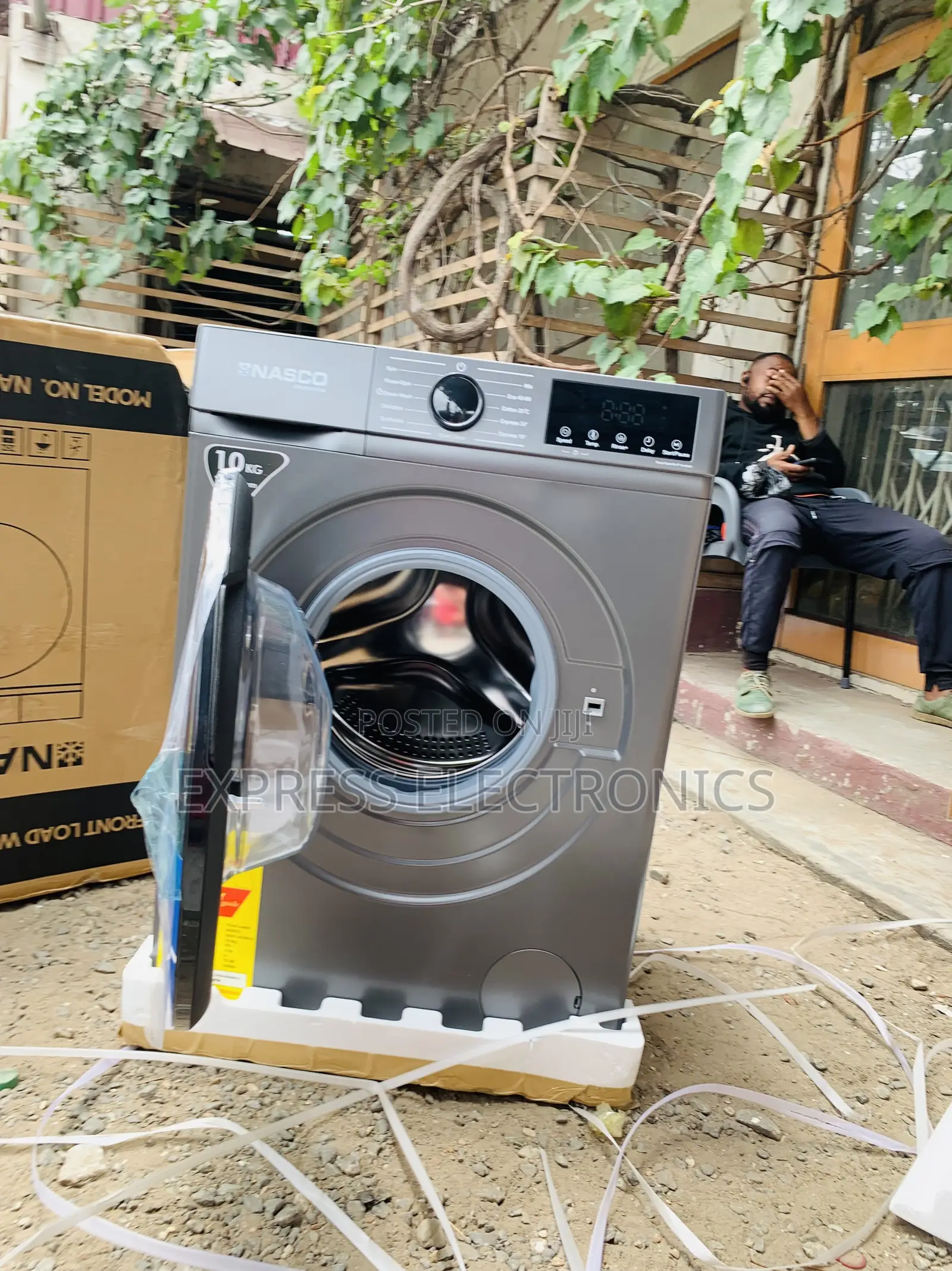 Call for Nasco 11kg Front Load Full Auto Washing Machine Nas-11kg-Sbdi
