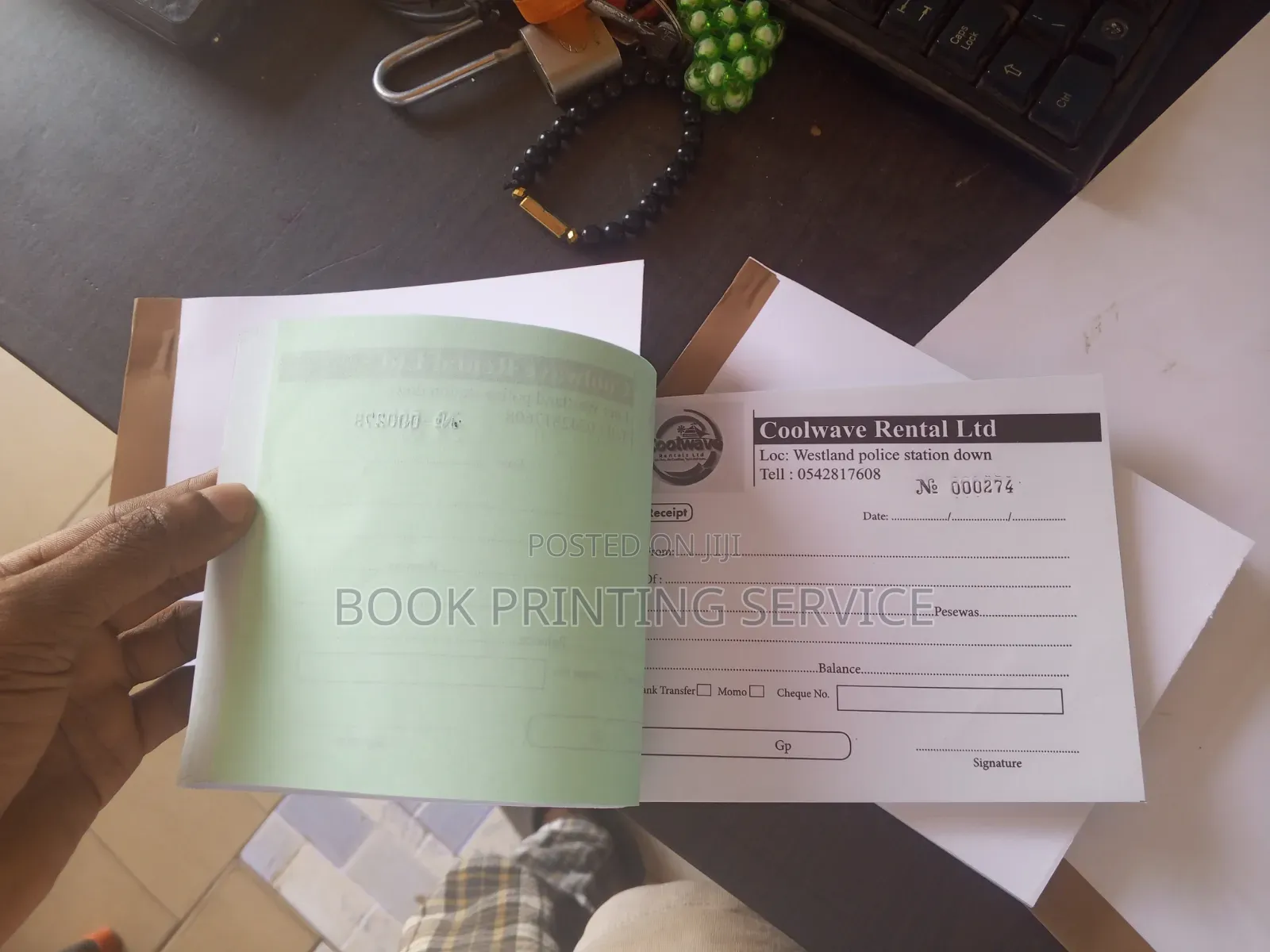 Receipt Books at Adenta