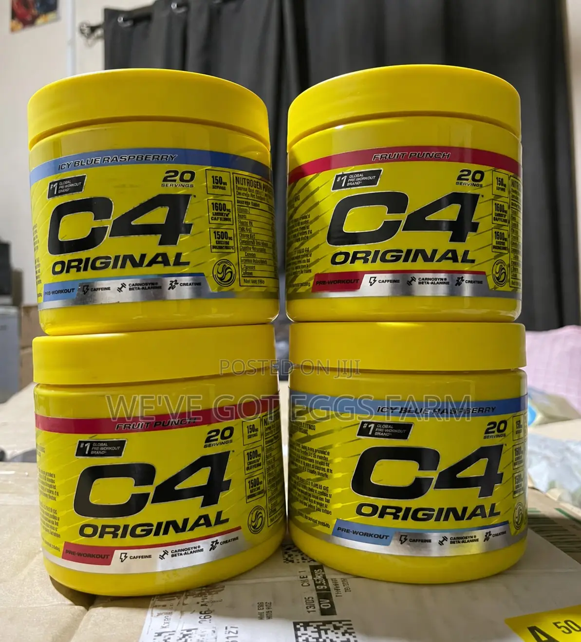 Original C4 Pre-Workout 132g – Blue Raspberry & Fruit Punch