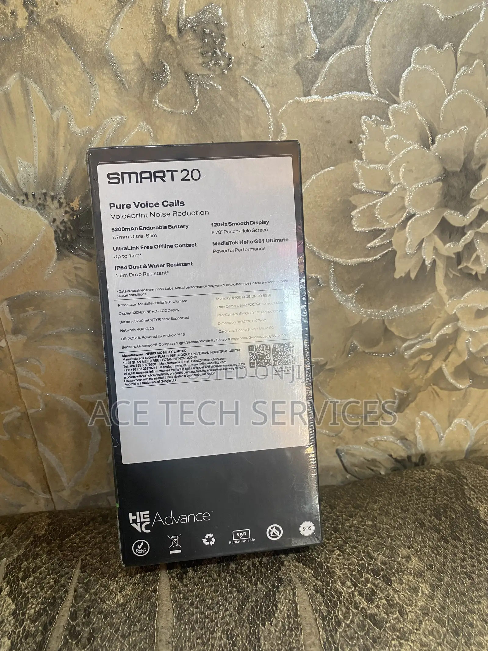 New Infinix Smart 20 64 GB Silver