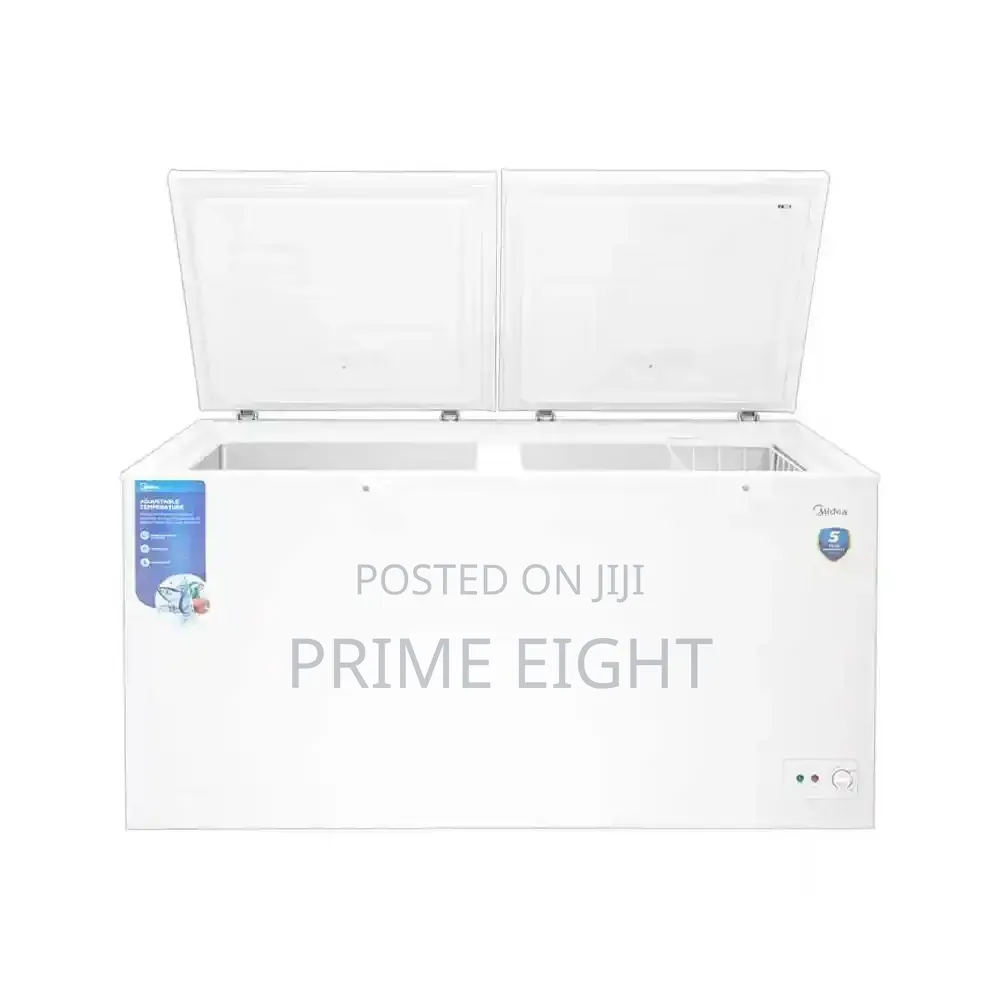 NEW Midea 508 LTRS Double Door Chest Freezer – White (MDRC698FZN01)