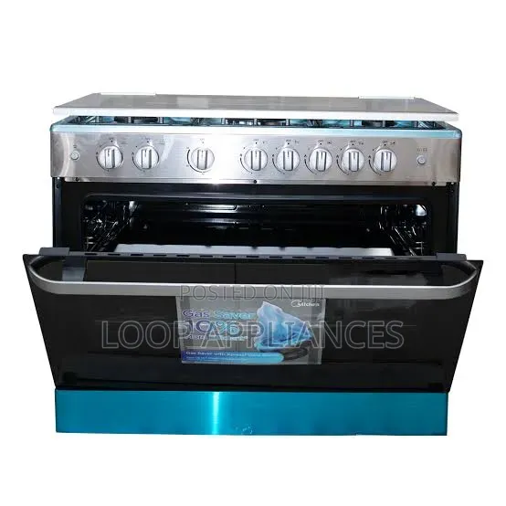 New Midea Freestanding 90×60 Cm 5-Burner Gas Cooker 36LMG5G080V