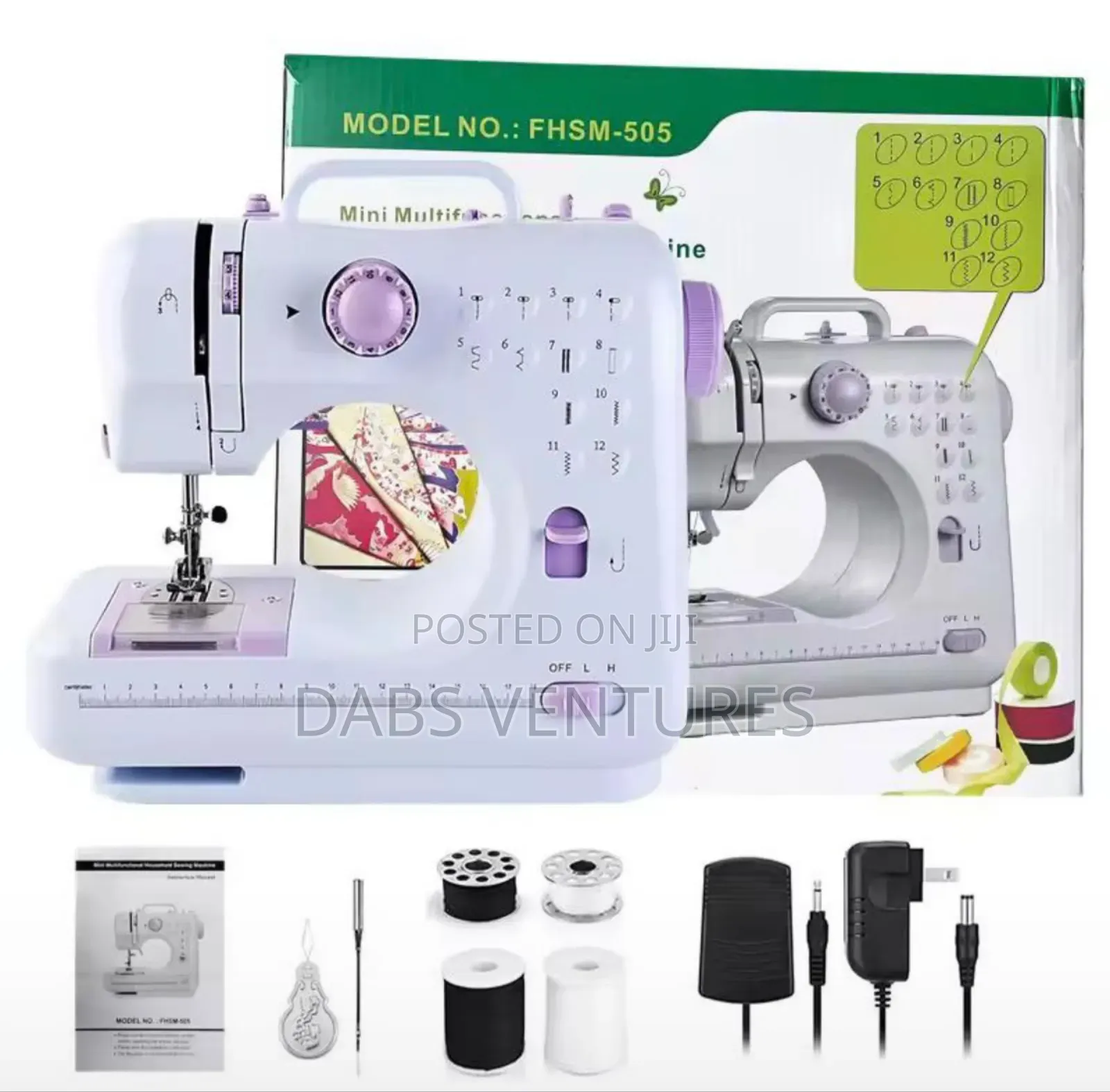 Sewing Machine for Wigs and Households. 12 Stitches