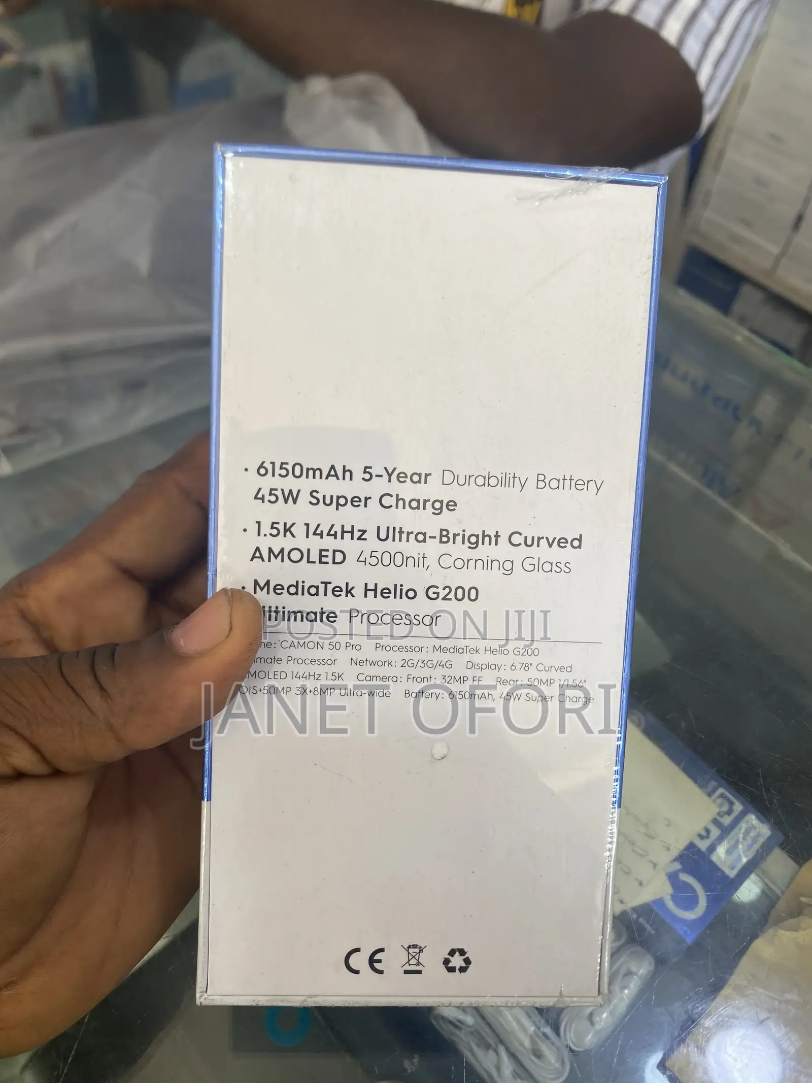 New Tecno Camon 50 Pro 256 GB Black