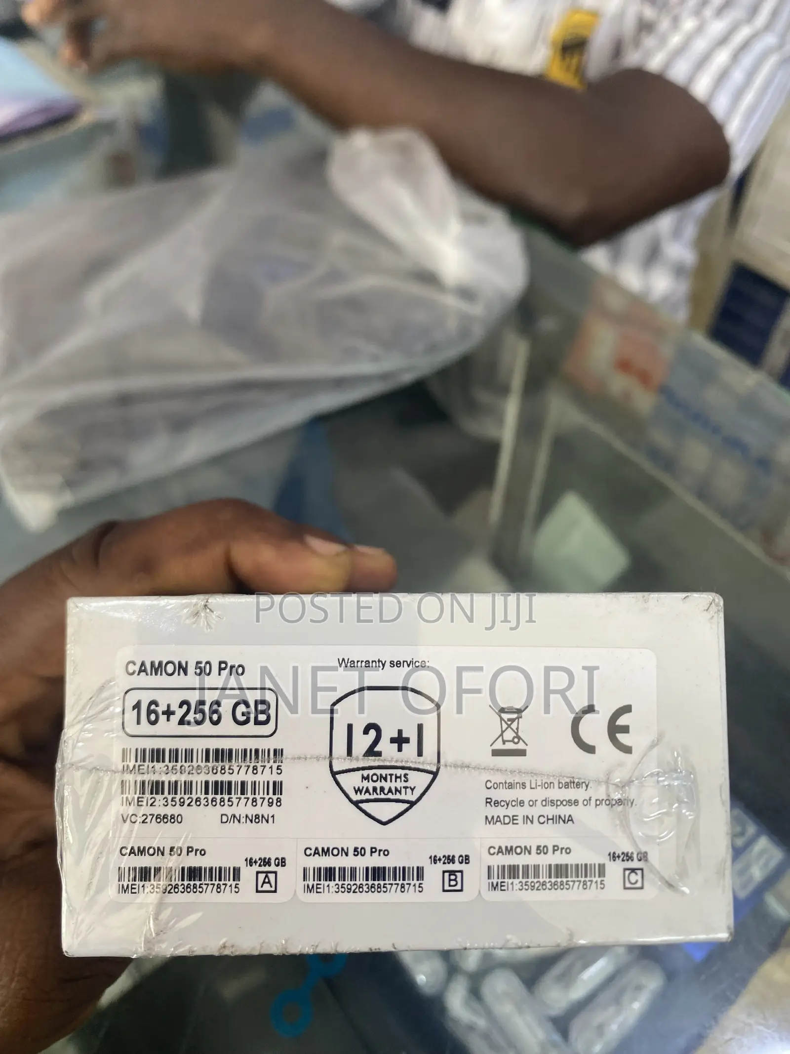 New Tecno Camon 50 Pro 256 GB Black