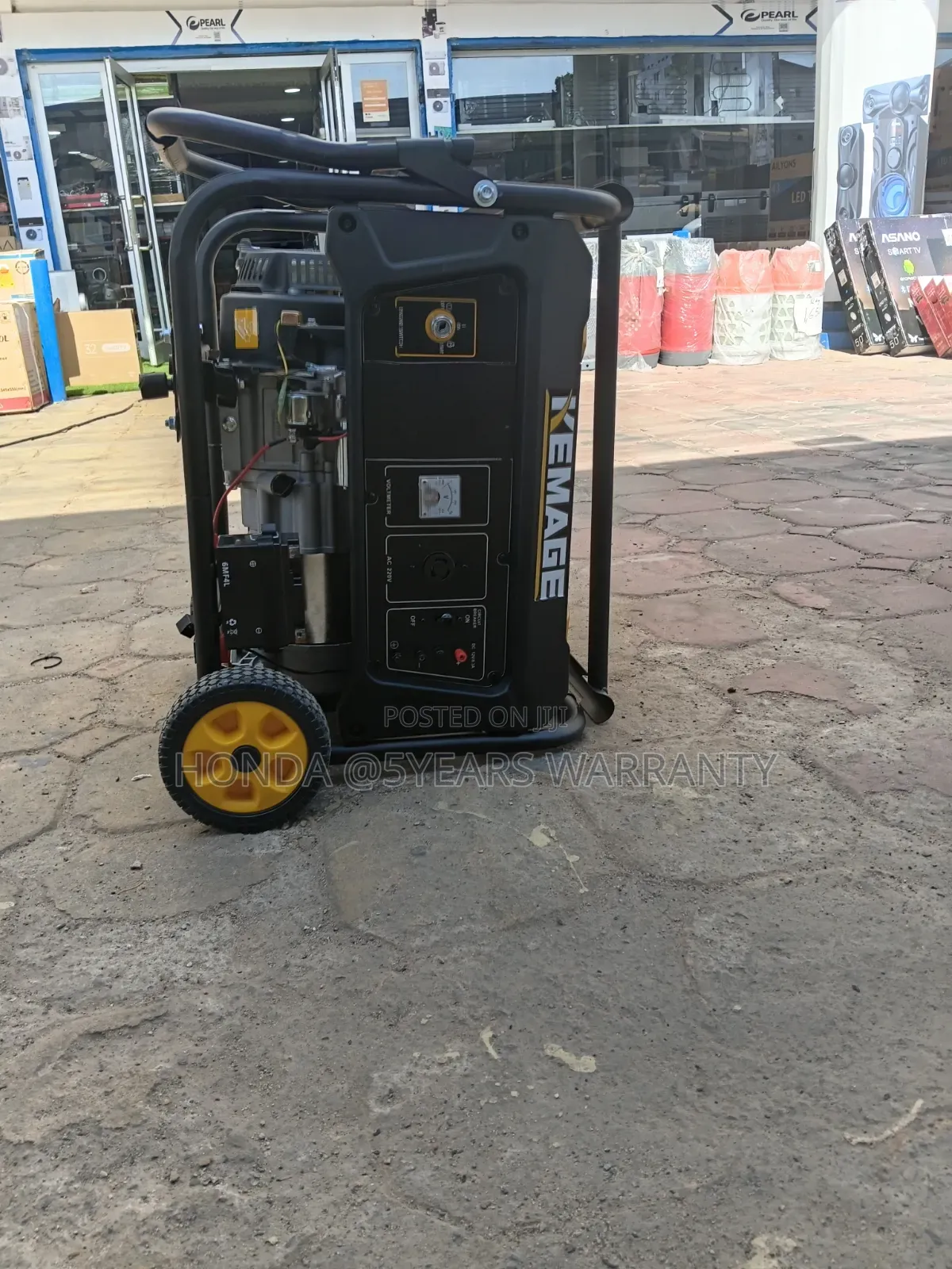 Kemage Generator - Key Start With Wheels & Battery