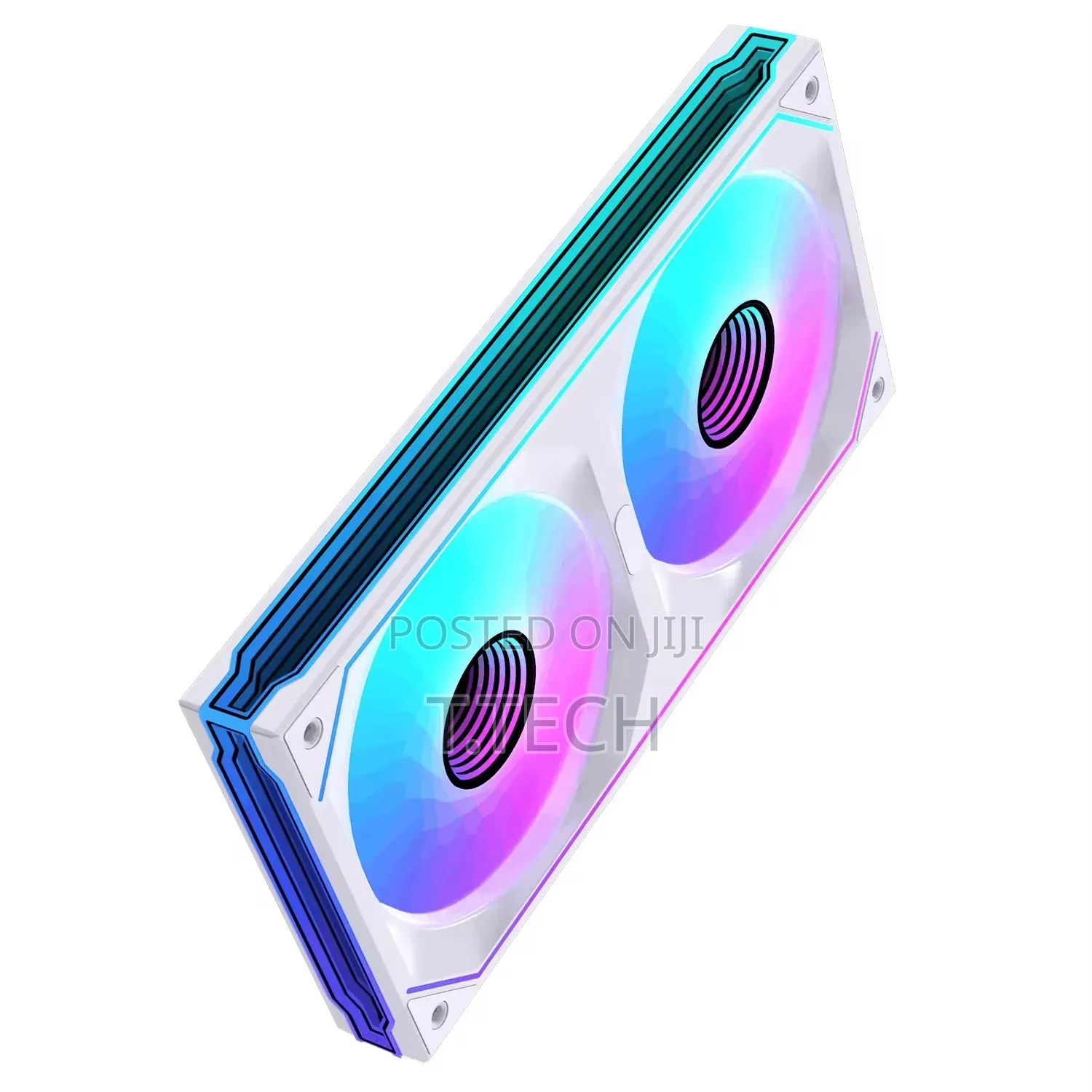 240mm Argb Mirror Case Fan. Black and White