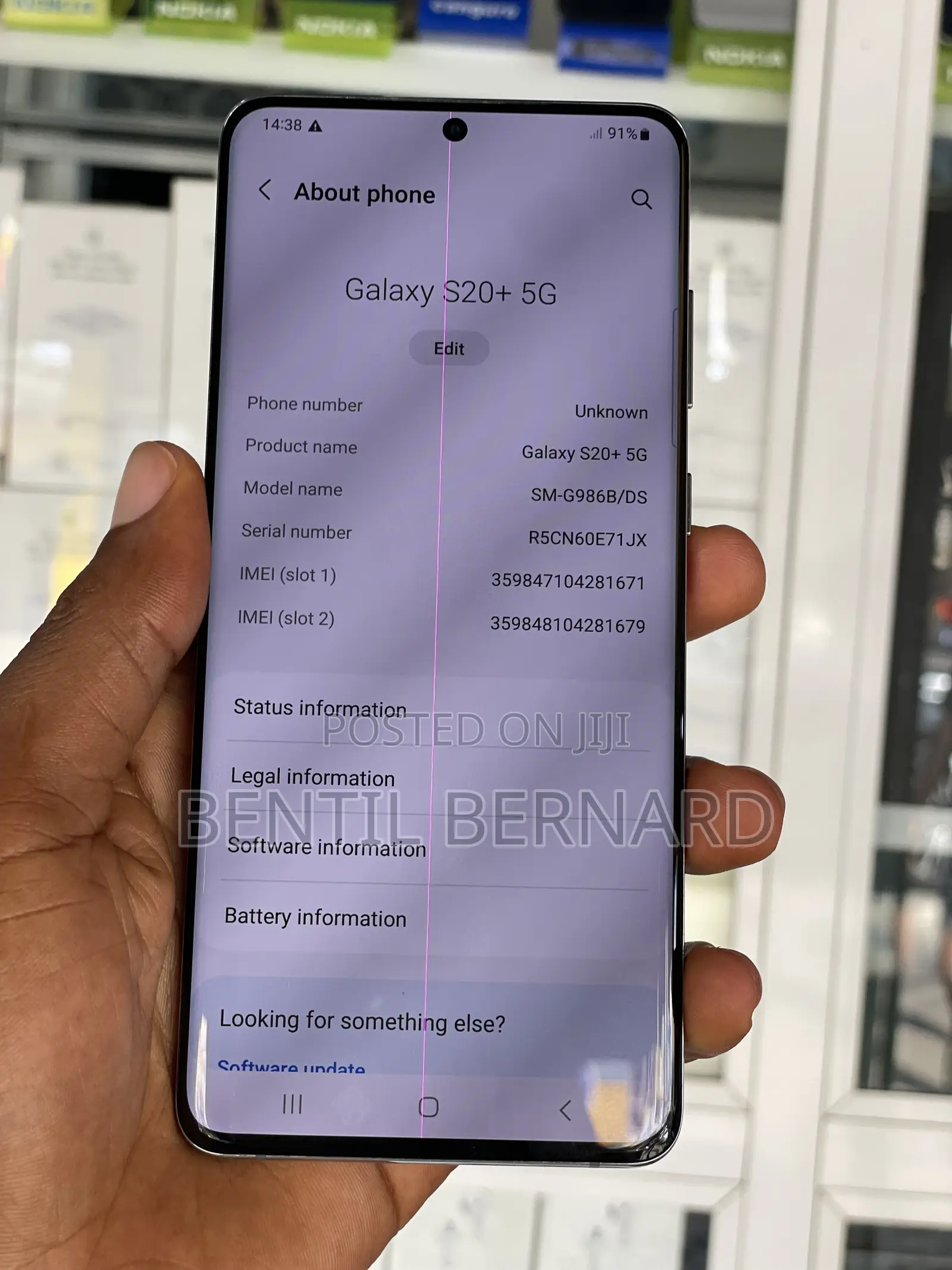 Samsung Galaxy S20+ 5G 128 GB Gray