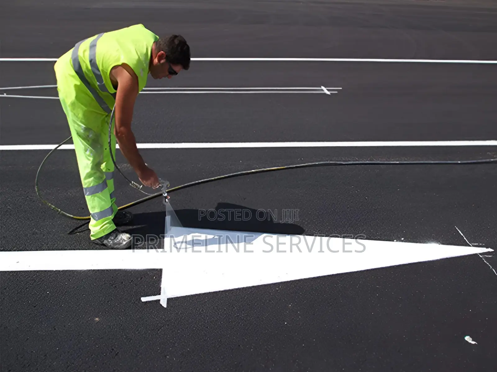 Car Parking Lot and Warehouse Strip Markings