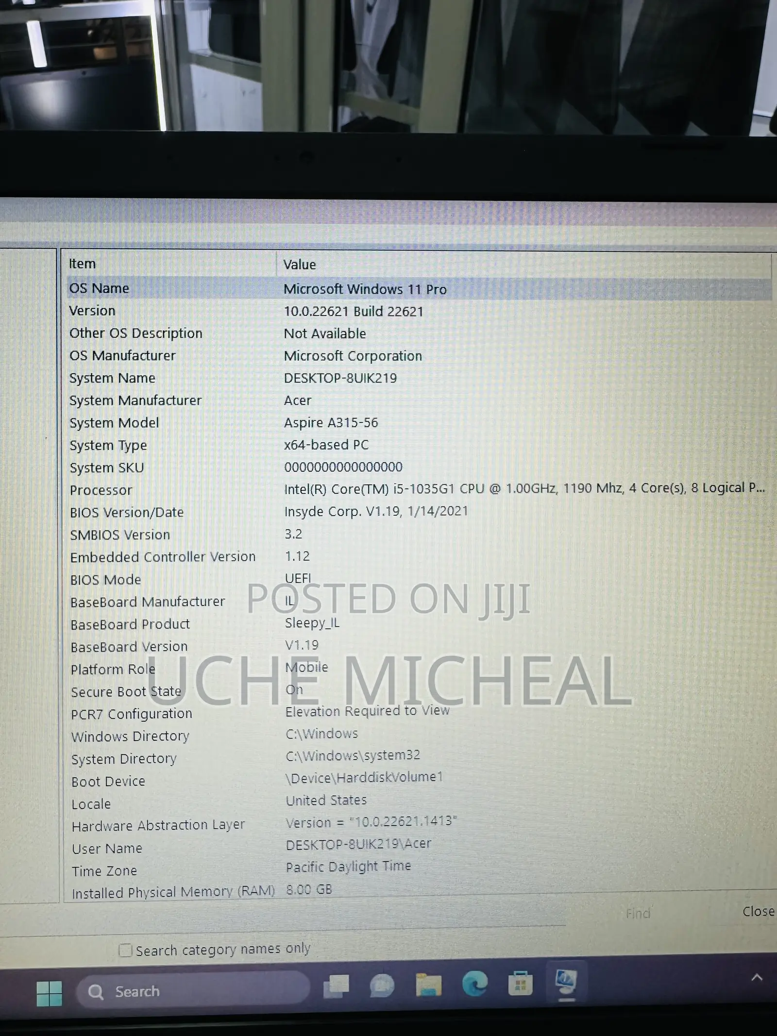 Laptop Acer Aspire A315 52 8GB Intel Core i5 SSD 256GB
