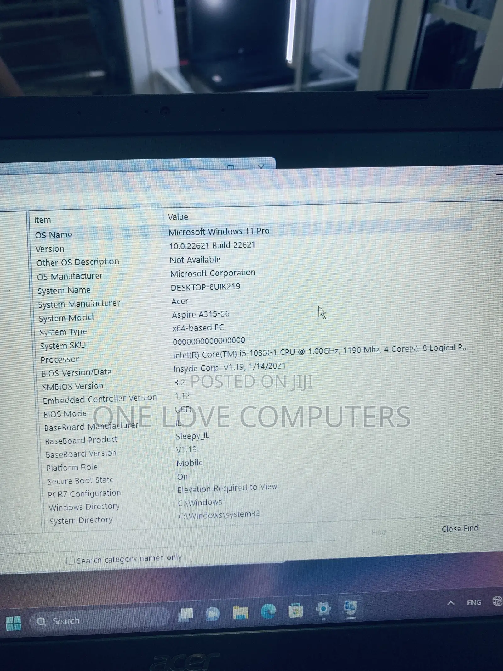 Laptop Acer Aspire A315 52 8GB Intel Core i5 SSD 256GB