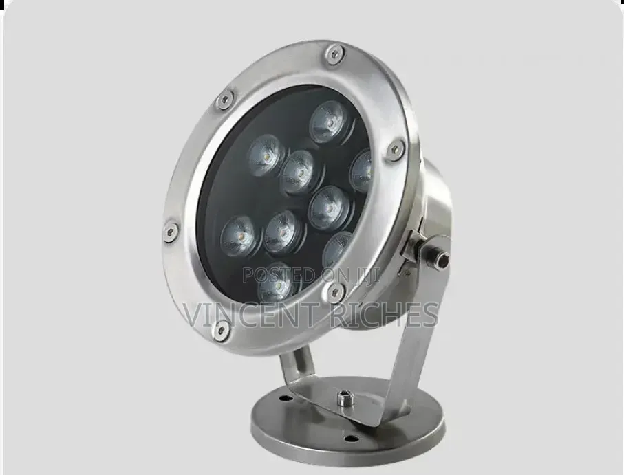 9w RGB Waterproof Fountain Lights With RF Remote Control