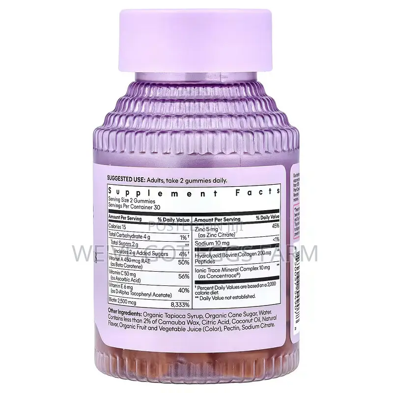 Original Lemme Glow Hair Skin & Nails Gummies 60pcs
