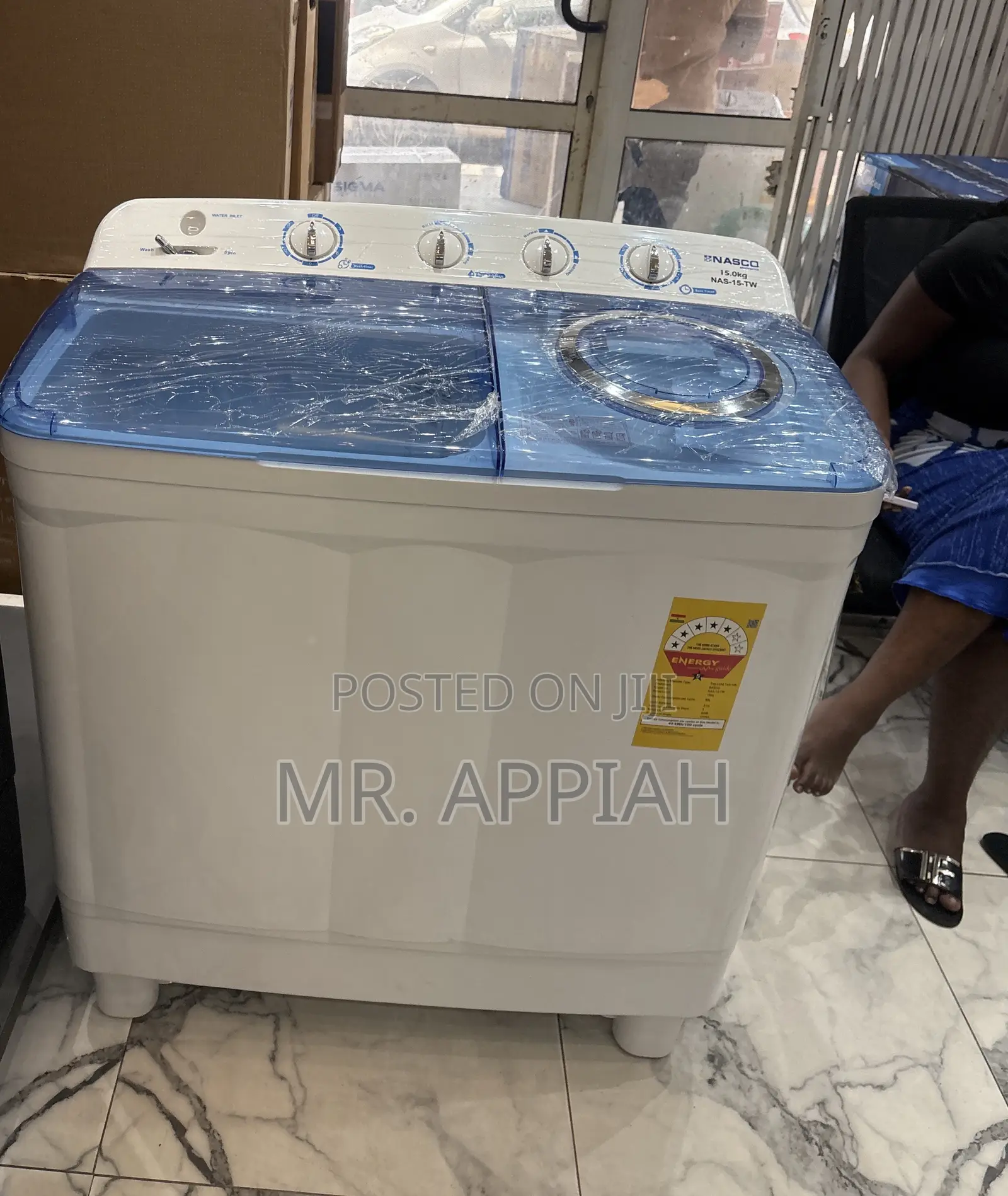 Smart Wash Nasco 15kg Top Load Washing Machine 