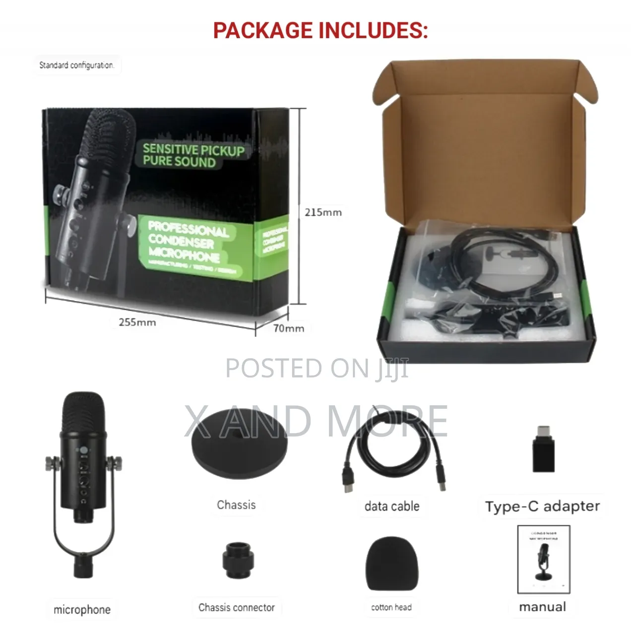 USB Studio Desk-Top Condenser Microphone