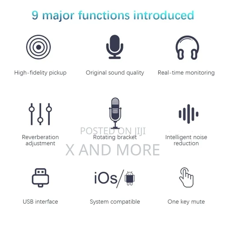 USB Studio Desk-Top Condenser Microphone