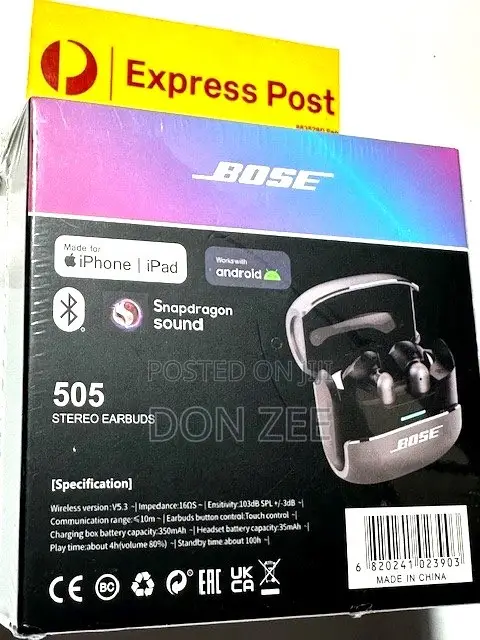 Bose 505 Ultra Wireless Noise Cancelling Earbuds, Earphones, Headph