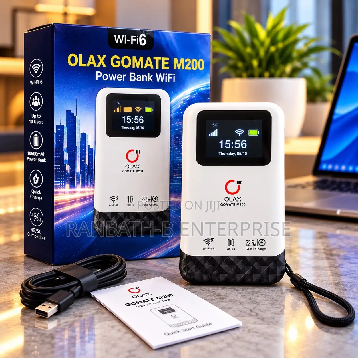 OLAX GOMATE M200 MiFi With 10500mAh Battery Doubles as Powerbank.
