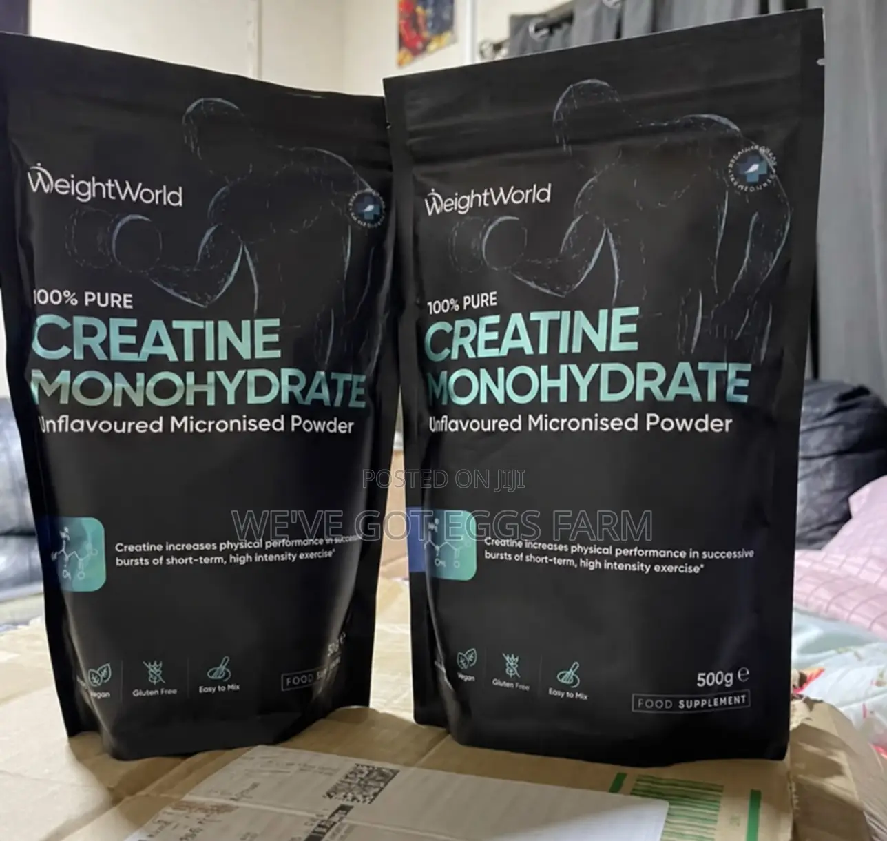 Original WeightWorld Creatine Monohydrate Powder 500g – 165 Servings