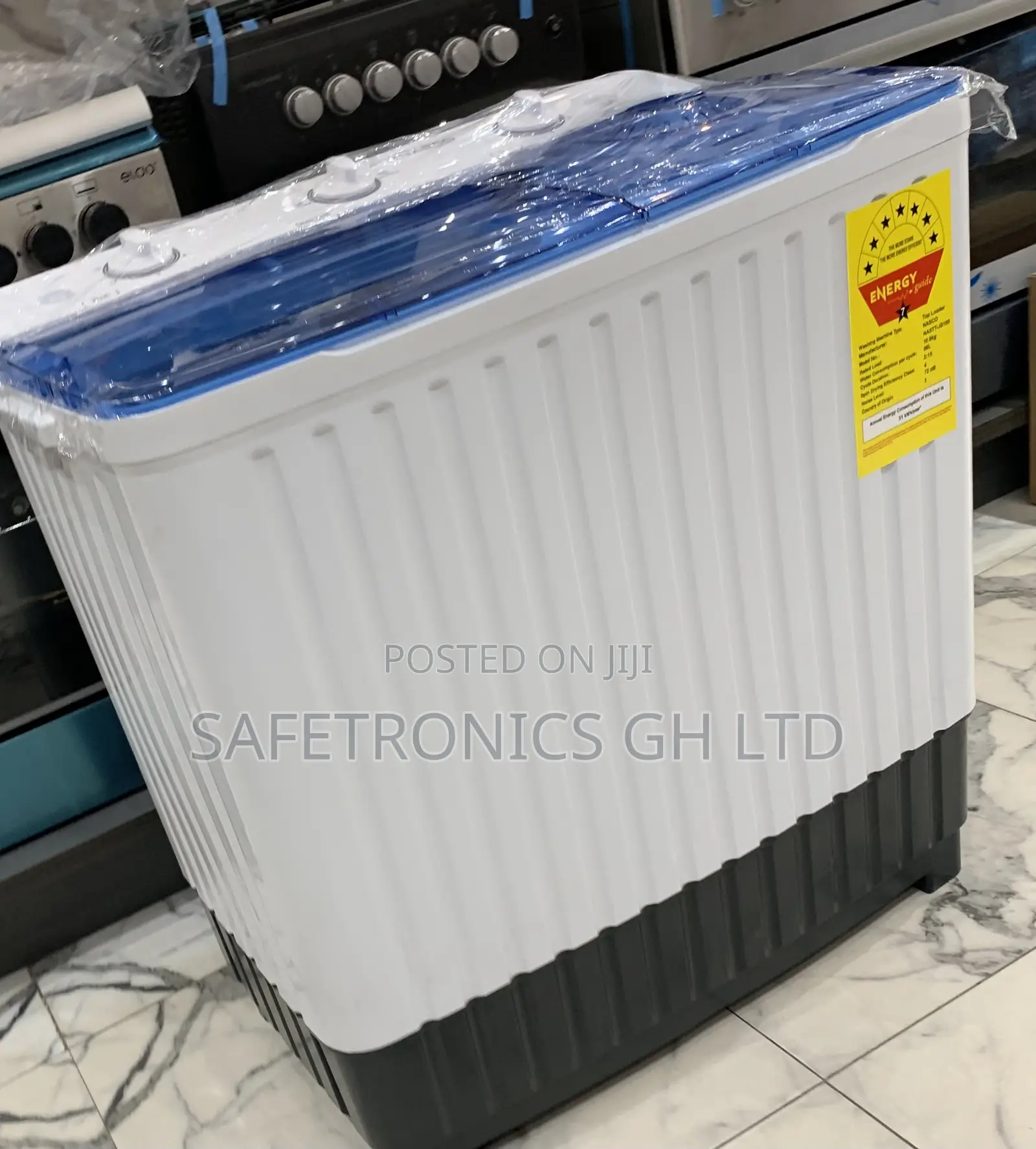 Nasco Advanced 15kg TopLoad WashingMachine White