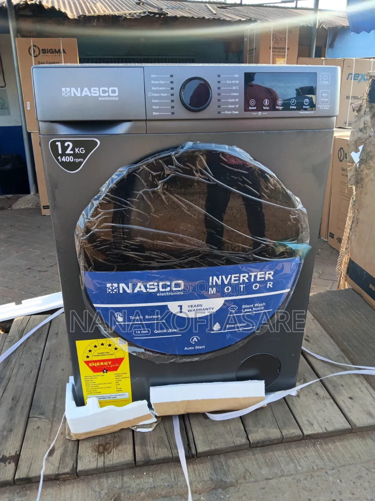 Nasco 12kg Front Load Washing Machine