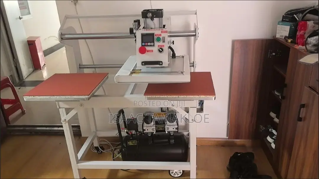 40x60cm Pneumatic Automatic Heat Press Double Head Machine