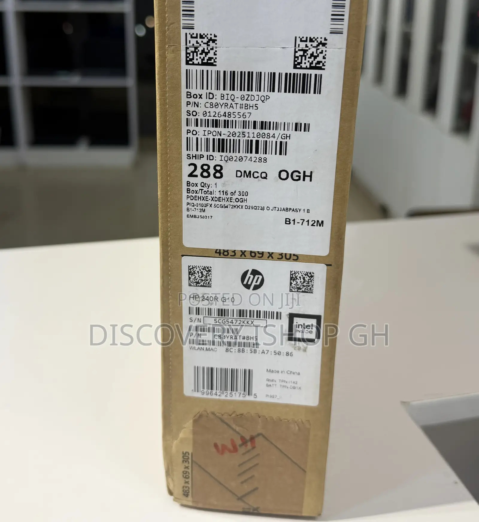 New Laptop HP 240 G10 8GB Intel Core 5 SSD 512GB