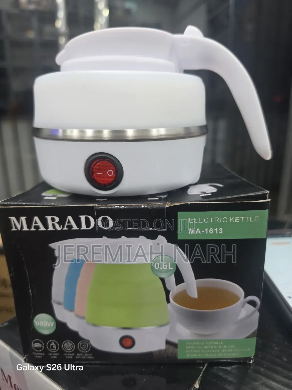 0.6L 600W Foldable Marado Kettle Highly Efficient