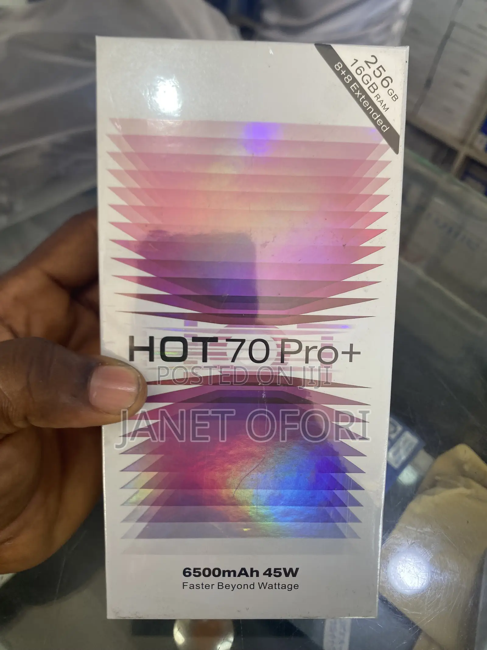 New Infinix Hot 70 Pro 5G+ 256 GB Black