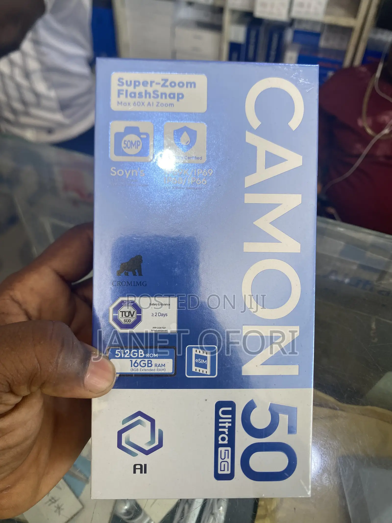 New Tecno Camon 50 Ultra 512 GB Black