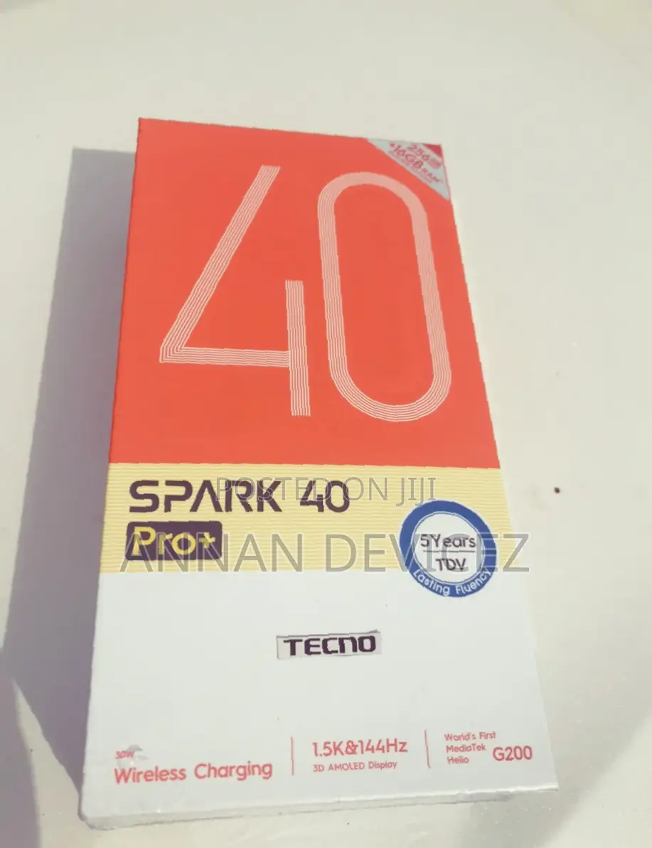 New Tecno Spark 40 Pro+ 256 GB Black